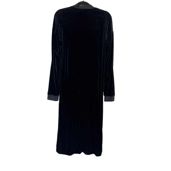 Juicy Couture Black Label Velvet Punk Black Matrix Y2K Goth Full Zipper Dress - Picture 2 of 9